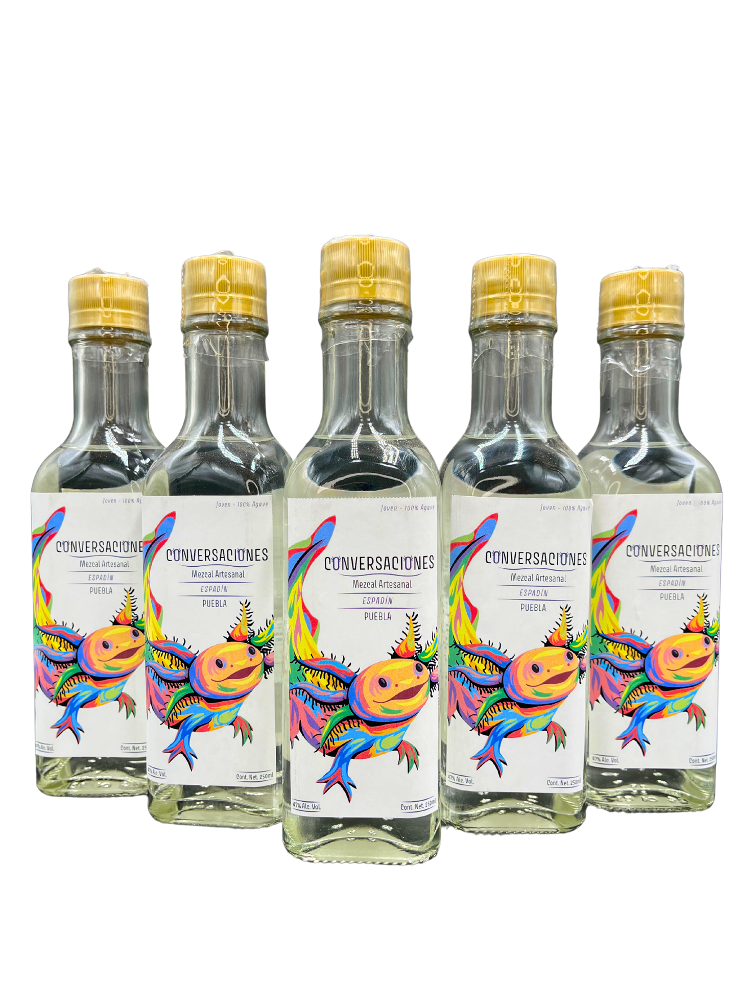 5-pack Mezcales Espadín Joven 250ml Conversaciones